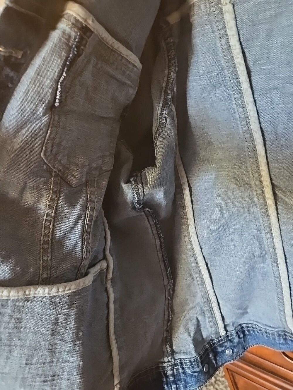 Sonoma Medium Wash Mid-weight Stretch Denim Jean Jacket XL - Picture 4 of 8